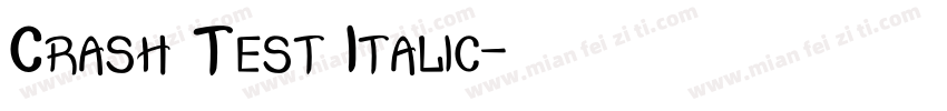 Crash Test Italic字体转换